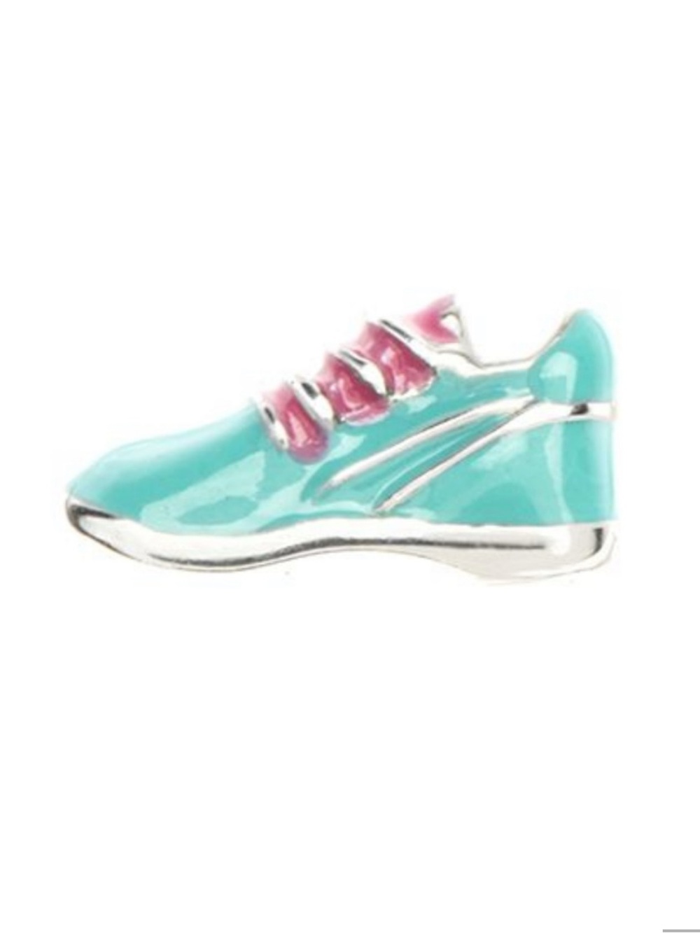 Origami Owl aqua running shoe charm